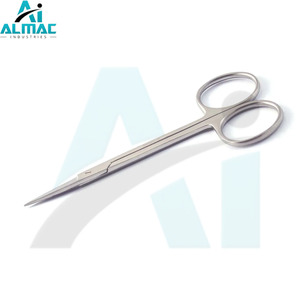 ALMAC Tijera Iris de alta calidad Recta y curvada 9cm, 10,5 cm, 11,5 cm Instrumentos quirúrgicos de acero inoxidable Tijera para ojos - Product Image 4