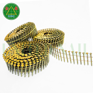 Clavos de bobina a granel de alta calidad de 1-1/4 pulgadas con vástago suave Cabeza a cuadros de larga duración para paletas Bueno para pistola de clavos de Vietnam - Product Image 1