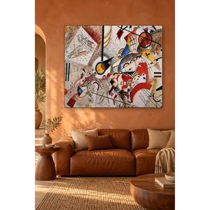 Impression sur toile de formes géométriques et de lignes colorées de Fida Kandinsky - Product Image 2