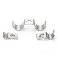 Collier de serrage robuste en acier inoxydable pour tuyau ondulé, clip de fixation pour treillis métallique, collier de serrage durable pour tube ondulé, attache en U pour tube