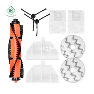 Ajustement pour Xiaomi <span class=keywords><strong>Roidmi</strong></span> <span class=keywords><strong>EVA</strong></span> SDJ06RM rouleau brosse latérale vadrouille tissu Hepa filtre sac à poussière remplacement Robot aspirateur pièces de rechange - Product Image 1