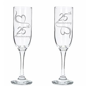 Flûtes à champagne personnalisées en cristal de qualité supérieure de 200 ml pour célébrations d'anniversaire et fêtes de mariage – Vente en gros - Product Image 1