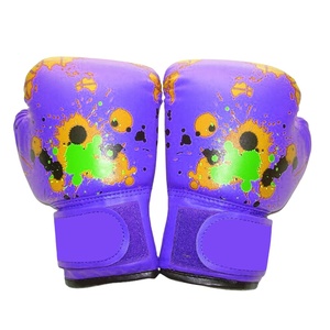 Gants de boxe d'entraînement de combat Offre Spéciale gants de boxe professionnels confortables en cuir de vachette d'or avec un taux bon marché - Product Image 3