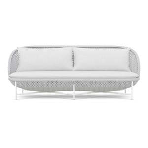 Montauk Contemporary 3-Seater <b>Rattan</b> <b>Sofa</b> - Product Image 1