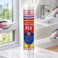 Mastic silicone anti-moisissure en gros pour l'étanchéité des joints de salle de bain, cuisine, douche, verre et articles sanitaires
