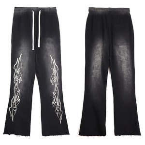 Pantalon écorché au design imprimé lavé à l'acide pour femmes dernier design personnalisé pantalon écorché vierge pour femmes - Product Image 2