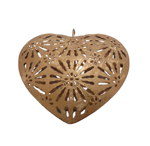 El más nuevo juego decorativo de 2 corazones colgantes de Metal Color negro oxidado para el hogar y la decoración de Navidad personalizada hecha a mano - Product Image 3