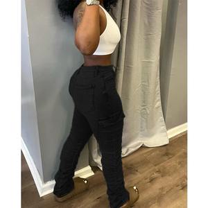 Pantalones de mujer transpirables de algodón orgánico 100%, pantalones de diseño ajustados de tendencia superior, nuevos pantalones de mezclilla personalizados al por mayor - Product Image 5