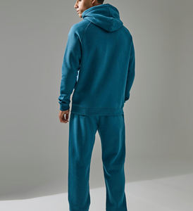 Conjunto Deportivo Personalizado al por Mayor, con Bloques de Color, Cremallera, Algodón, Estilo Holgado, Sudadera con Capucha y Pantalones Deportivos para Hombre - Product Image 2