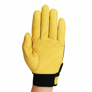 Gants de travail double paume en cuir durable. Adhérence, protection et longévité supérieures pour le travail industriel et de construction - Product Image 6