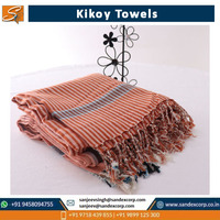 Quick Dry Kikoy Towels with Colorful Stripe Towel 100% Cotton Beach Towel at Affordable Price Wholesale in India.