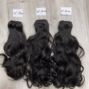 ผู้จำหน่ายผมดิบคุณภาพดี ชุดต่อผมแท้แบบ Double Drawn จัดเรียงเกล็ดผมตรงตามธรรมชาติ ผมตรงและผมหยักแบบไม่ผ่านการแปรรูป - Product Image 1