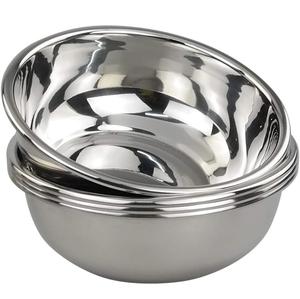 Cuenco de acero inoxidable para servir, plato de mezcla redondo profundo para cocina, comida, ensalada, aperitivos de frutas, pulido de alta resistencia, duradero, multiusos - Product Image 5