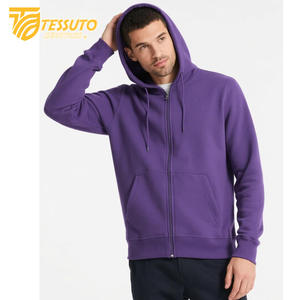 Hip Hop estilo pesado 100% algodón hombres Vintage Sudadera con capucha bordado personalizado de alta calidad con diseño de cremallera - Product Image 3