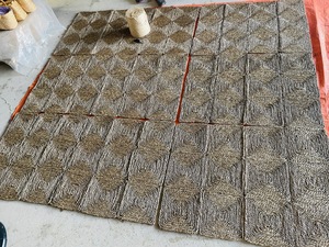 Alfombra de Pasto Marino Natural Hecha a Mano, Ecológica, Versátil, Lavable, Apta para Mascotas, Antideslizante, Resistente a las Manchas, con Respaldo de Yute, Alfombra Moderna para el Hogar - Product Image 4