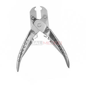 Pince à tirer sans bordure à action parallèle en acier inoxydable allemand plaqué argent de haute qualité, outils de piercing corporel en zircon - Product Image 6