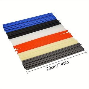 60 pièces <span class=keywords><strong>de</strong></span> tiges <span class=keywords><strong>de</strong></span> soudage plastique en 6 couleurs PE/PP/PVC/ABS/bi-forgées <span class=keywords><strong>de</strong></span> 8 pouces (20 cm) <span class=keywords><strong>de</strong></span> long pour outils <span class=keywords><strong>de</strong></span> réparation <span class=keywords><strong>de</strong></span> pare-chocs automobiles et soudage <span class=keywords><strong>de</strong></span> tuyaux - Product Image 1