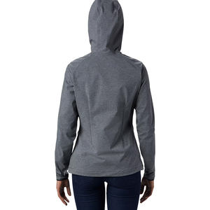 Gran oferta chaqueta Softshell con capucha cortavientos hecho a medida cremallera Softshell senderismo chaquetas de mujer - Product Image 5