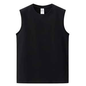 Camisetas de Tirantes Casuales de Verano para Hombre, 1 Pieza, Chaleco sin Mangas, Tejido de Punto de Spandex/Algodón, Estilo Hip Hop - Product Image 1