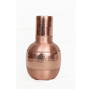 Tarro de agua de cobre puro 100%, botella de almacenamiento de calidad pesada sin BPA, accesorio de dormitorio no tóxico - Product Image 3