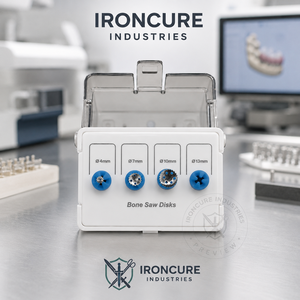 Ironcure Industries Bone <b>Saw</b> Disks Set 4mm 7mm 10mm 13mm Dental Surgical Instrument Class II - Product Image 3