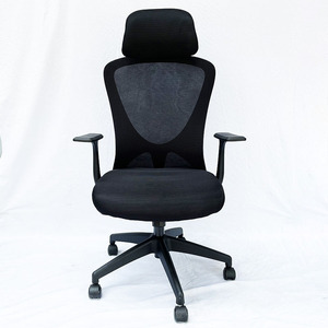 Silla de Oficina Giratoria MF718L con Reposacabezas Ajustable, Silla Ergonómica Elevable, Minimalista, Plegable, de Tela y Aluminio para Oficina en Casa - Product Image 3