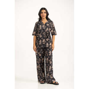 Blusa de Satén de Corte Regular WM-COD-SS25-362T con Estampado Floral Casual para Primavera/Verano - Product Image 6