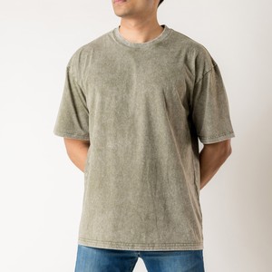 T-shirt lavable à l'acide de qualité supérieure sur mesure 100% pour hommes/femmes motif solide confortable et confortable - Product Image 1