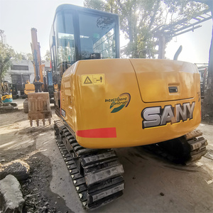 Mini-excavatrice d'occasion Sany SY75c de 7,5 tonnes, fabriquée en Chine, avec chenilles à patins en caoutchouc, en excellent état - Product Image 2