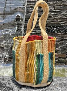 2024กระเป๋าแฟชั่นสไตล์โบฮีเมียนยอดนิยมสำหรับผู้หญิงกระเป๋าถือผ้าฝ้ายปอกระเจาปรับแต่งได้นำกลับมาใช้ใหม่ได้ - Product Image 4