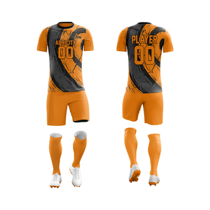 Ensemble d'uniformes de football au design optimal, unisexe, manches courtes, léger, séchage rapide, service OEM, impression de logo personnalisé, 100% polyester - Product Image 6