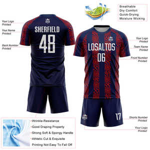 Uniformes de fútbol Premium con características que absorben el sudor, costuras de alta resistencia, ajuste ligero y sensación profesional auténtica - Product Image 2