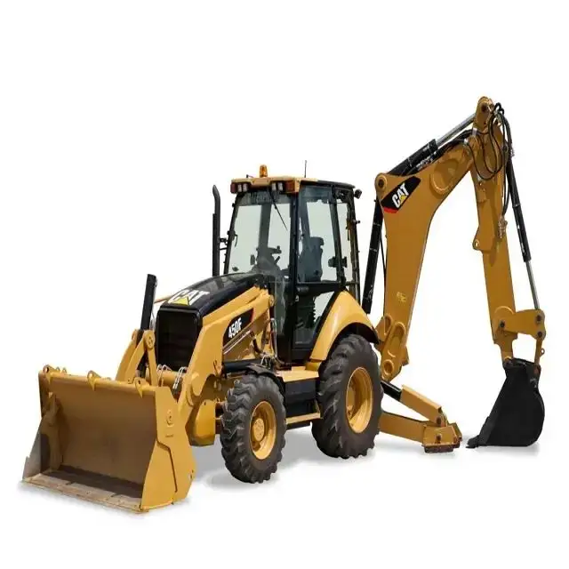 Ekskavator backhoe kucing 4x4 roda mini backhoe loader dengan traksi ganda