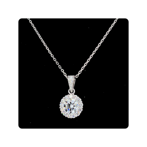 Luxe 14KT or blanc Solitaire diamant boucle d'oreille pendentif ensemble E-F VVS CVD laboratoire cultivé synthétique bijoux fins cadeau - Product Image 4