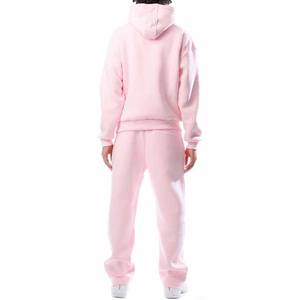 ชุดวอร์มสองชิ้นสำหรับผู้ชายเสื้อฮู้ดกีฬาเสื้อมีฮู้ดสำหรับวิ่งออกกำลังกายผ้าฝ้ายชุดออกกำลังกายฟิตเนส - Product Image 2