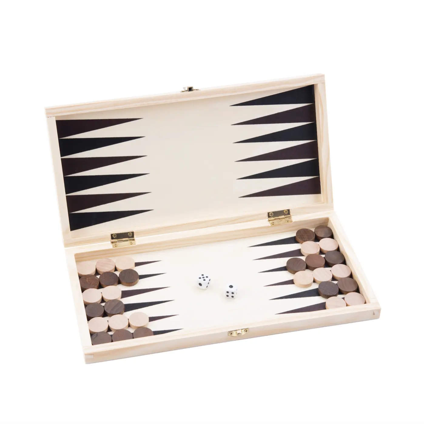 Set permainan catur & backgammon Longfield terbuat dari kayu birch. Set ini dapat dilipat dan datang dalam kotak warna.