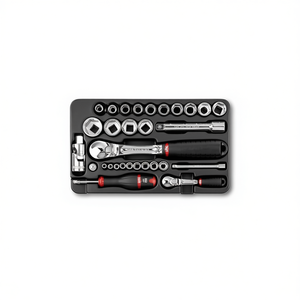 Usag 30-Piece <b>Ratchet</b> Set with Hexagonal <b>Sockets</b> and Inserts - Product Image 2