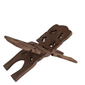 ที่วางหนังสือศาสนาพับได้ทำจากไม้สักทำด้วยมือพร้อมการแกะสลักสำหรับคัมภีร์กุรอานหนังสือศักดิ์สิทธิ์สำหรับสวดมนต์และของตกแต่งบ้าน - Product Image 3