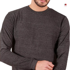 Sudadera Personalizada con Logotipo, 100% Algodón, Cuello Redondo, Color Sólido, para Hombre, Sudadera Grande, OEM Personalizado - Product Image 3