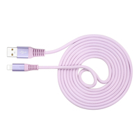 Kabel Data Sinkronisasi Pengisian Cepat Grosir Kustom PD 60W Tipe-C 5A Berlapis Kulit PU MFI 1M/2M Tembaga Murni untuk iPhone 15/16 dan Printer