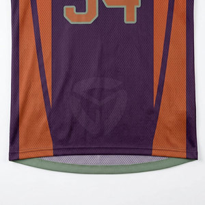 Maillot de basket-ball élégant pour hommes, tissu léger et respirant, coupe confortable, design sans manches pour l'entraînement - Product Image 6