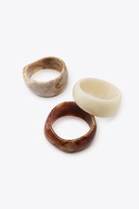 Rond de serviette en résine jaune pour décor de table à manger élégant réglage de table unique pour la maison et les mariages dernier cri - Product Image 2