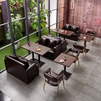 Chaise de table à manger en bois de meubles de café de restaurant industriel rétro