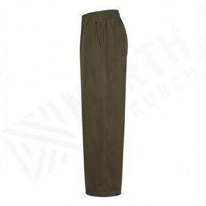 Pantalon de survêtement en coton coupe droite pour homme, pantalon de survêtement évasé décontracté, jogging à taille élastique, bas évasé personnalisé, streetwear durable, salle de sport - Product Image 3