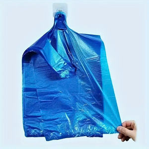 Camiseta de HDPE/LDPE reutilizable de alta calidad, bolsas de compras de plástico para llevar, materiales reciclados para embalaje de supermercado - Product Image 2
