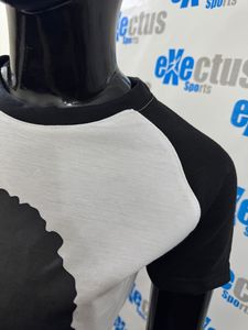 2024 Original Custom Breathable Cotton Raglan <b>Long</b> <b>Sleeve</b> Crop Top <b>T</b>-<b>Shirts</b> Women <b>Black</b> White Navel Exposed Summer Tee <b>Shirt</b> - Product Image 4