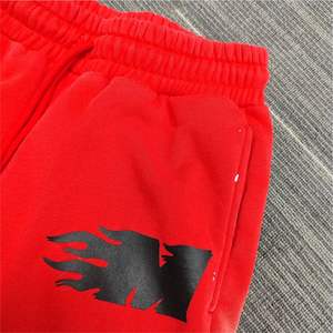 Pantalons de survêtement évasés délavés à l'acide personnalisés avec impression de lettres Pantalons de jogging vintage - Product Image 4