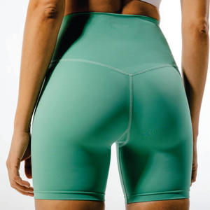 Duck Egg Blue Core Agile Pantalones cortos transpirables 74% Nylon 26% Spandex Elástico Free High Rise Mid Muslo Longitud True Fit Estilo sexy - Product Image 5