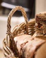 Panier tissé à la main en rotin rond écologique chic avec couvercle rangement multifonctionnel pour la décoration intérieure et l'organisation des essentiels