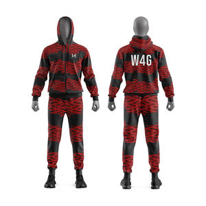 Survêtement d'hiver pour homme personnalisé avec logo sur le devant, look sportif, respirant, écologique, polyester/coton, tailles plus grandes - Product Image 1